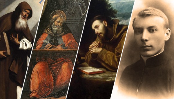 Antoni Wielki, Augustyn, Franciszek z Asyżu, ks. Stefan Wyszyński