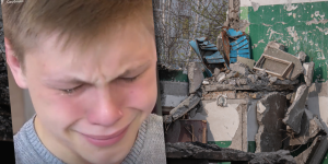 18-latek opiekuje się czwórką młodszego rodzeństwa. Ich mama zginęła w ostrzale