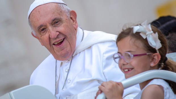 DURING POPE FRANCIS mass for the 10th World Meeting of Families