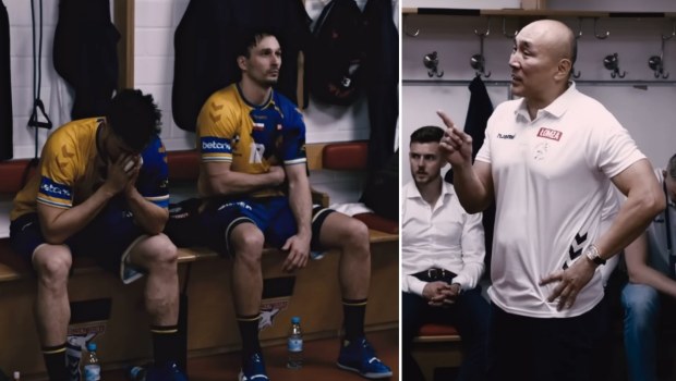 Vive Kielce przemowa trenera w szatni