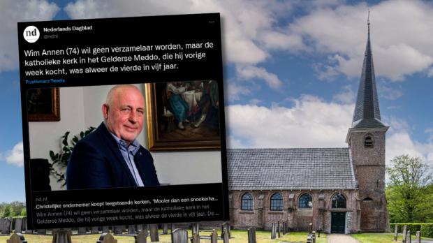 Wim Annen - przedsiębiorca kupuje stare kościoły w Holandii