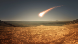 Meteorite falling on Sodoma