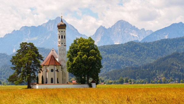Kościół katolicki w Schwangau w Niemczech