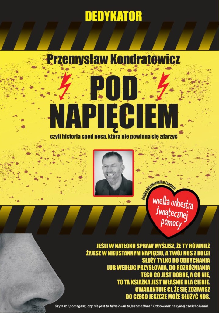 Pod napięciem książka napisana nosem Przemysława Kondratowicza