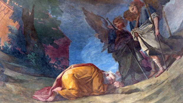trzej aniołowie odwiedzają Abrahama
