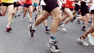 biegacze podczas wyścigu