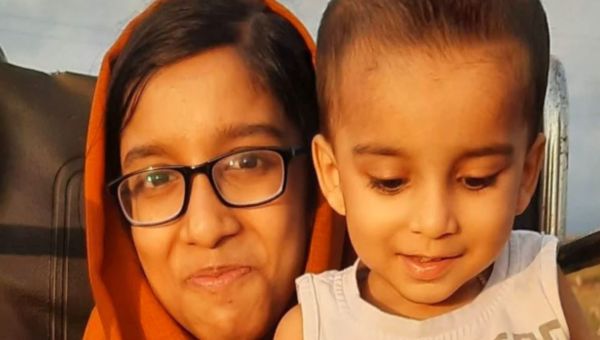 Afra Rafeeq i jej młodszy brat Mahomet