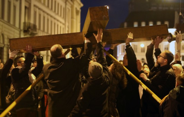 Centralna Droga Krzyżowa w Warszawie, 14 kwietnia 2017 r.