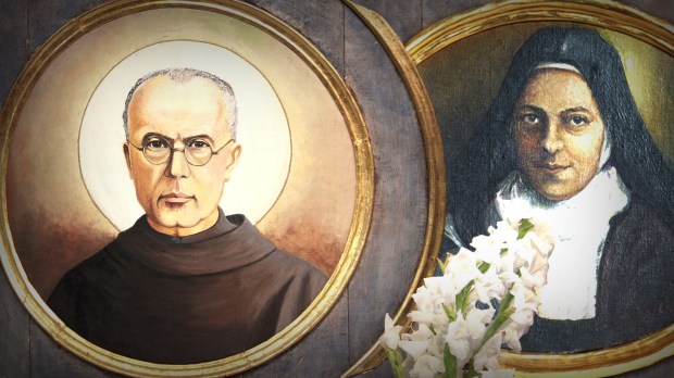 św. Maksymilian Kolbe i św. Teresa z Lisieux