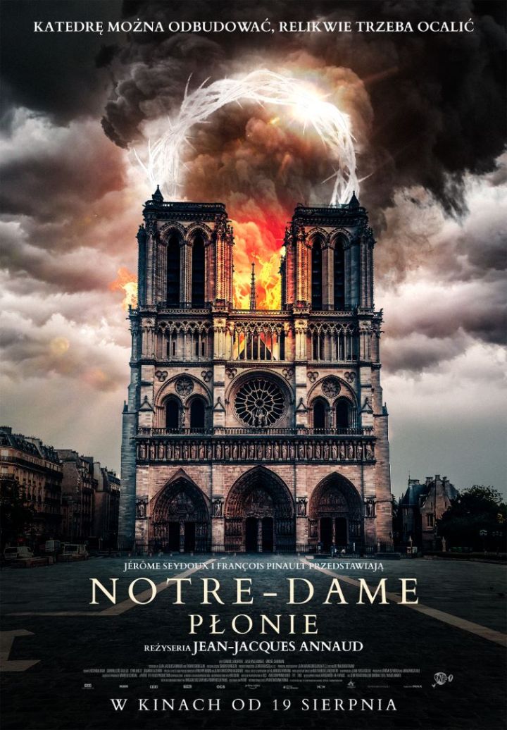 plakat filmu "Notre-Dame płonie"