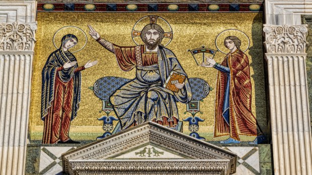 mozaika na jednym z kościołów we Florencji