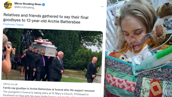 pogrzeb Archiego Battersbee