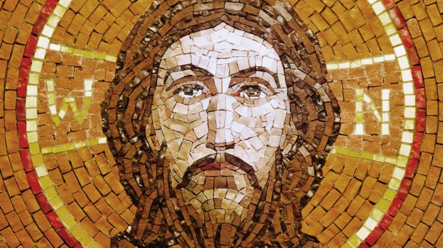 Mozaika z twarzą Zmartwychwstałego