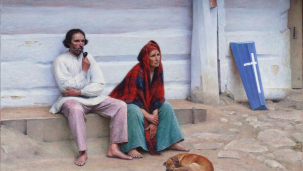 Trumna chłopska - obraz Aleksandra Gierymskiego