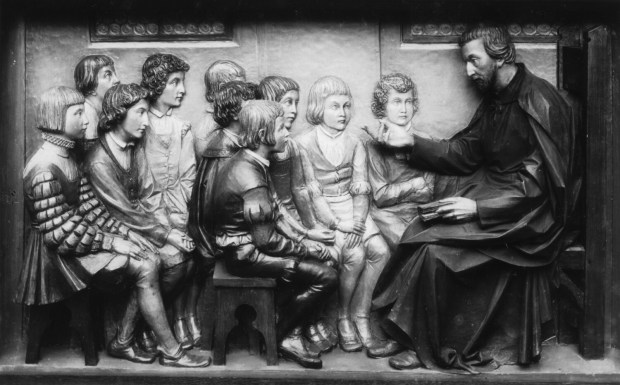 Św. Piotr Kanizjusz SJ naucza młodzież w Augsburgu