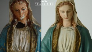 L'atelier de Pradavne répare des figurines anciennes