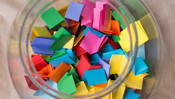 słoik z cytatami z Pisma Świętego