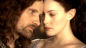 Aragorn i Arwena w filmie "Władca Pierścieni: Dwie wieże"