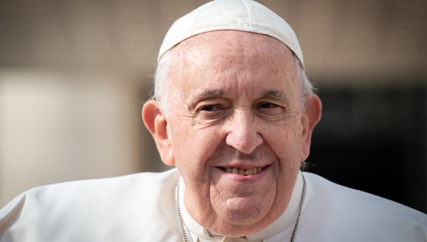 Pope Francis smiling
