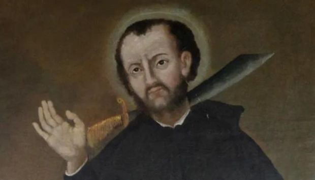 Obraz Andrzeja Boboli z XVIII wieku, wystawiony w muzeum w sanktuarium przy ul. Rakowieckiej w Warszawie