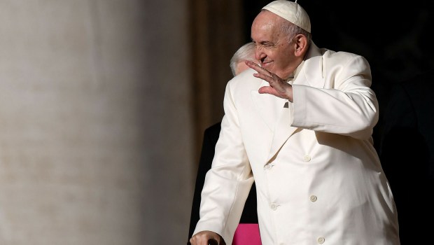 papież Franciszek podczas audiencji generalnej, na której mówił o pocieszeniu duchowym