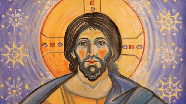 współczesny wizerunek Chrystusa z bazyliki św. Franciszka w Rawennie