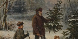 Boże Narodzenie w malarstwie. Wyprawa po choinkę, pierwsza gwiazdka, kolędnicy… [galeria]
