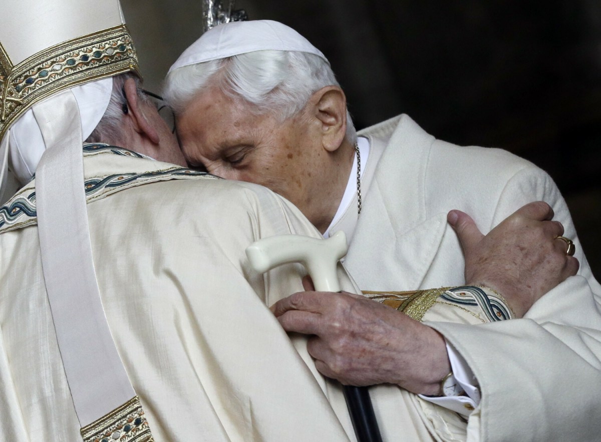[GALERIA] Papieże Franciszek i Benedykt XVI na wspólnych zdjęciach