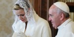 księżna Monako Charlene u papieża Franciszka