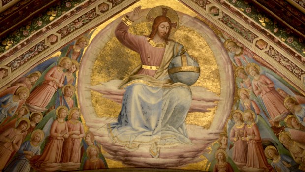 Jezus Chrystus pośród aniołów