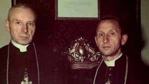 kardynał Stefan Wyszyński i arcybiskup Antoni Baraniak