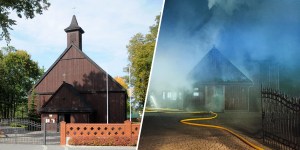 Zabytkowy kościół stanął w ogniu. Szybka reakcja strażaków uratowała świątynię