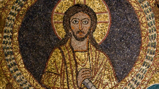 Jezus Chrystus na średniowiecznej mozaice