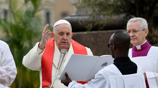 Pope Francis presides over the celebration of the Palm Sunday 2023