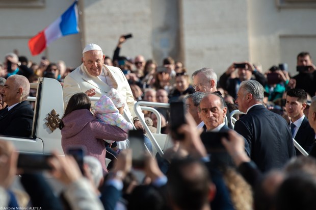 Pope Francis during his weekly general audience - April 19-2023