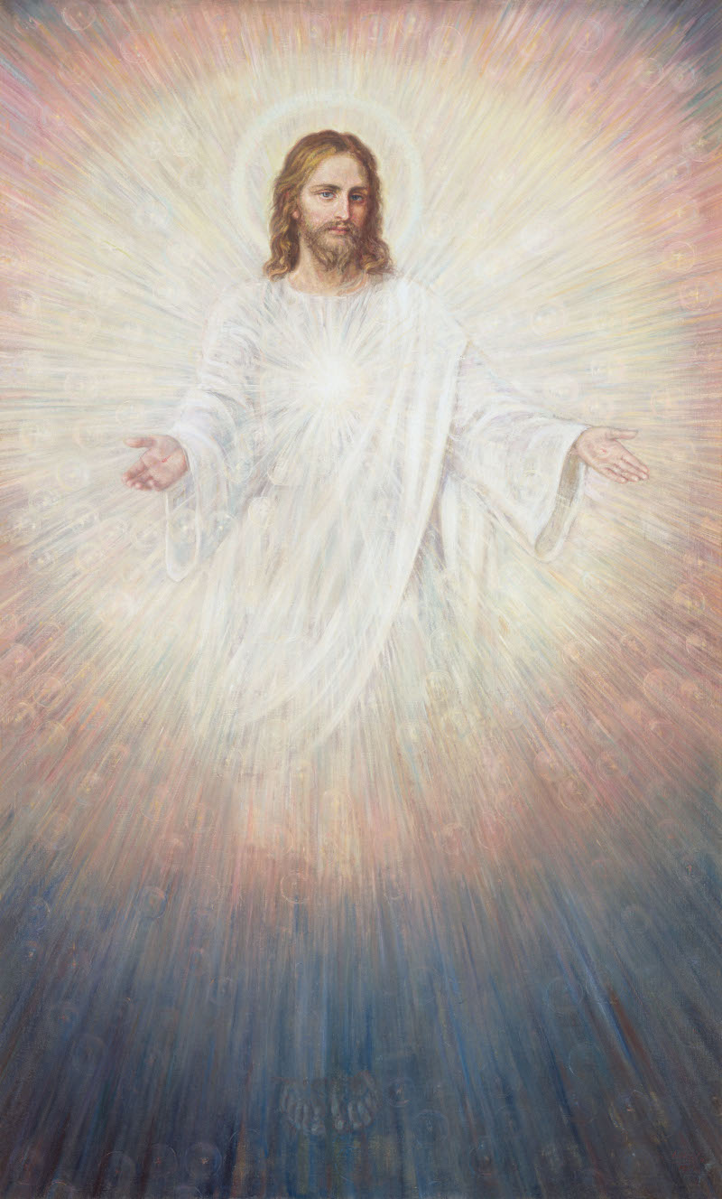 Obraz Pana Jezusa Promieniejącego autorstwa Adolfa Hyły