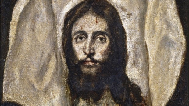 Twarz Chrystusa odbita na chuście świętej Weroniki - obraz El Greca