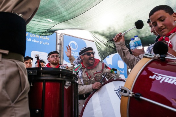 Tradycyjna procesja w Wielką Sobotę w Ramallah
