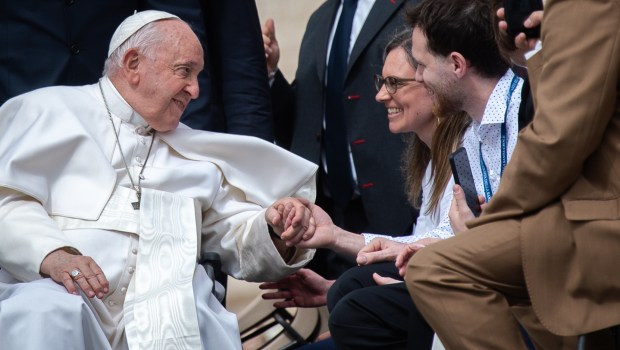 Pope Francis during his weekly general audience