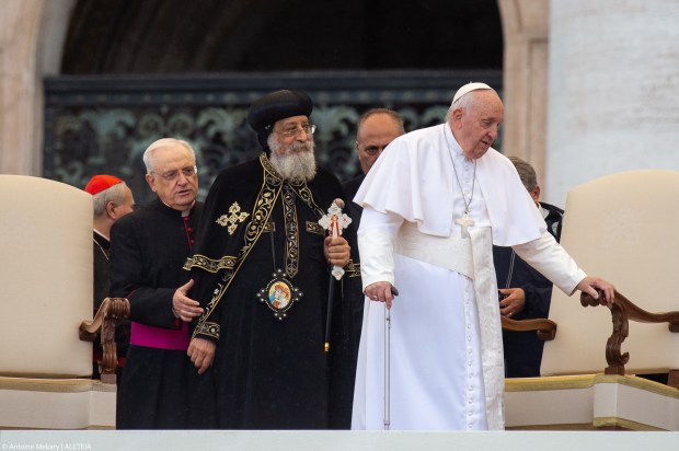 Papież Franciszek i patriarcha koptyjski Tawardos II