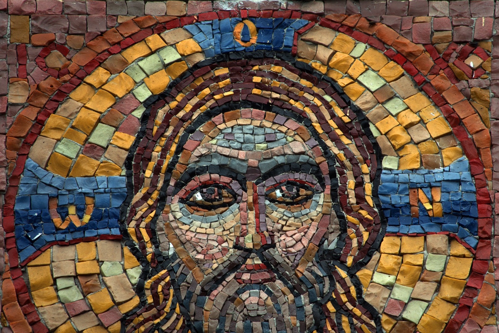 Mozaika przedstawiająca twarz Jezusa Chrystusa