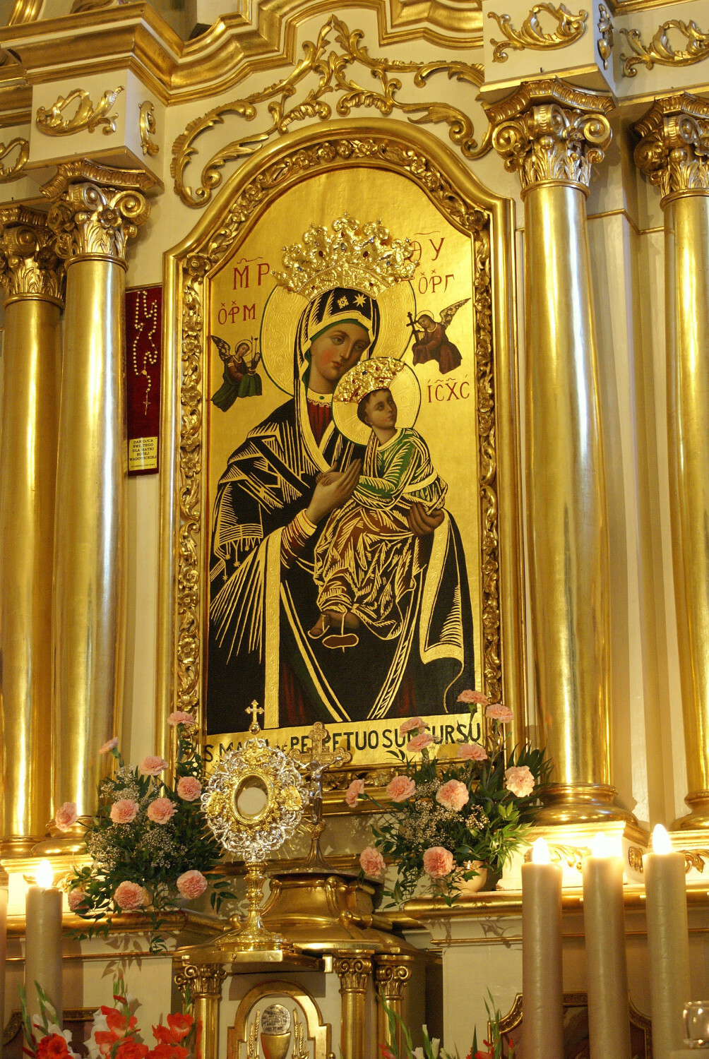 Obraz Matki Bożej Nieustającej Pomocy w kościele w Wadowicach