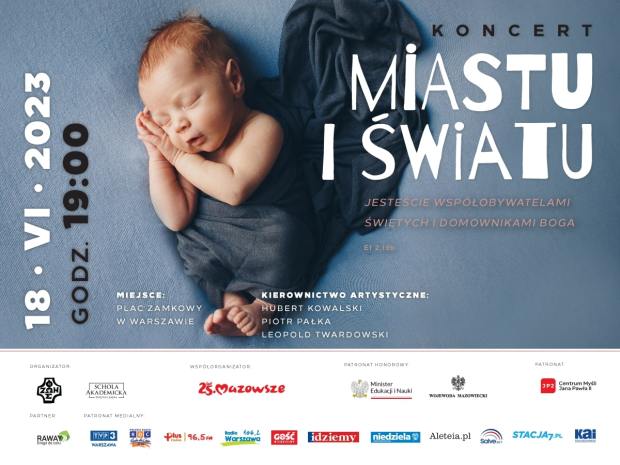 Plakat koncertu Miastu i Światu