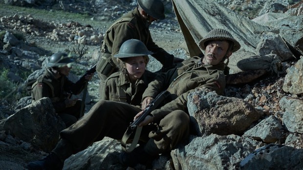 Scena z filmu "Czerwone maki" o bitwie pod Monte Cassino
