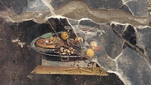 Pizza na fresku w Pompejach
