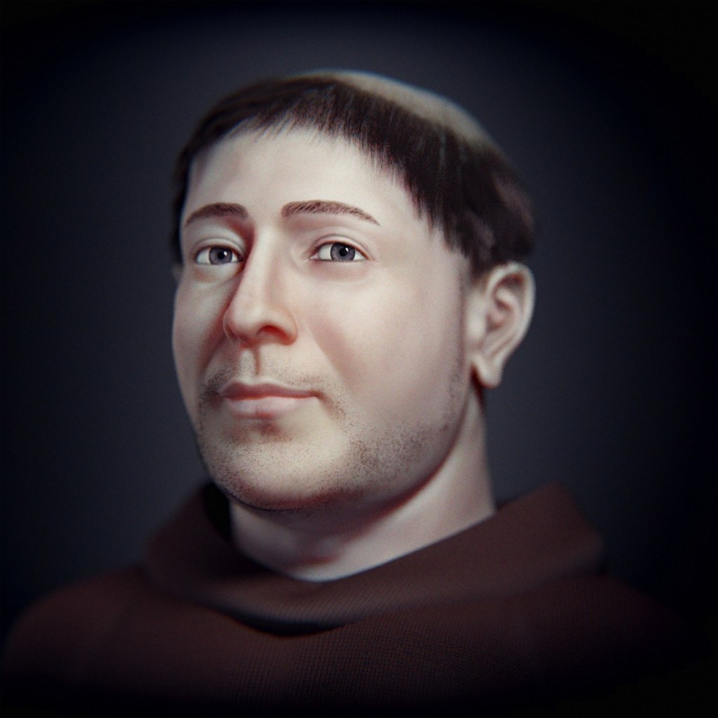 Zrekonstruowana twarz św. Antoniego