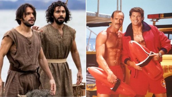 Kolaż. Scena z „The Chosen” oraz ze „Słonecznego patrolu”