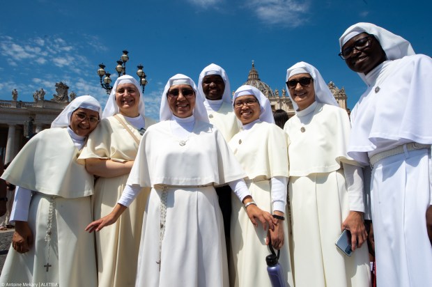 During Pope Francis Angelus prayer