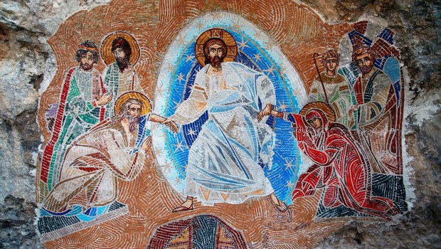 Chrystus wyciąga z grobów Adama i Ewę