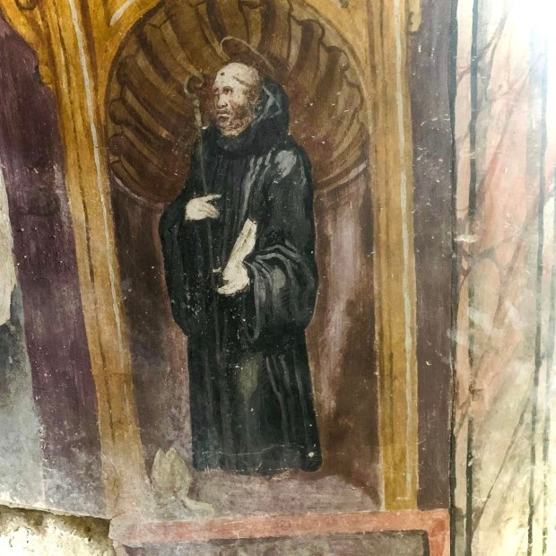 Workers discover Frescoes at Naples State Archive Building